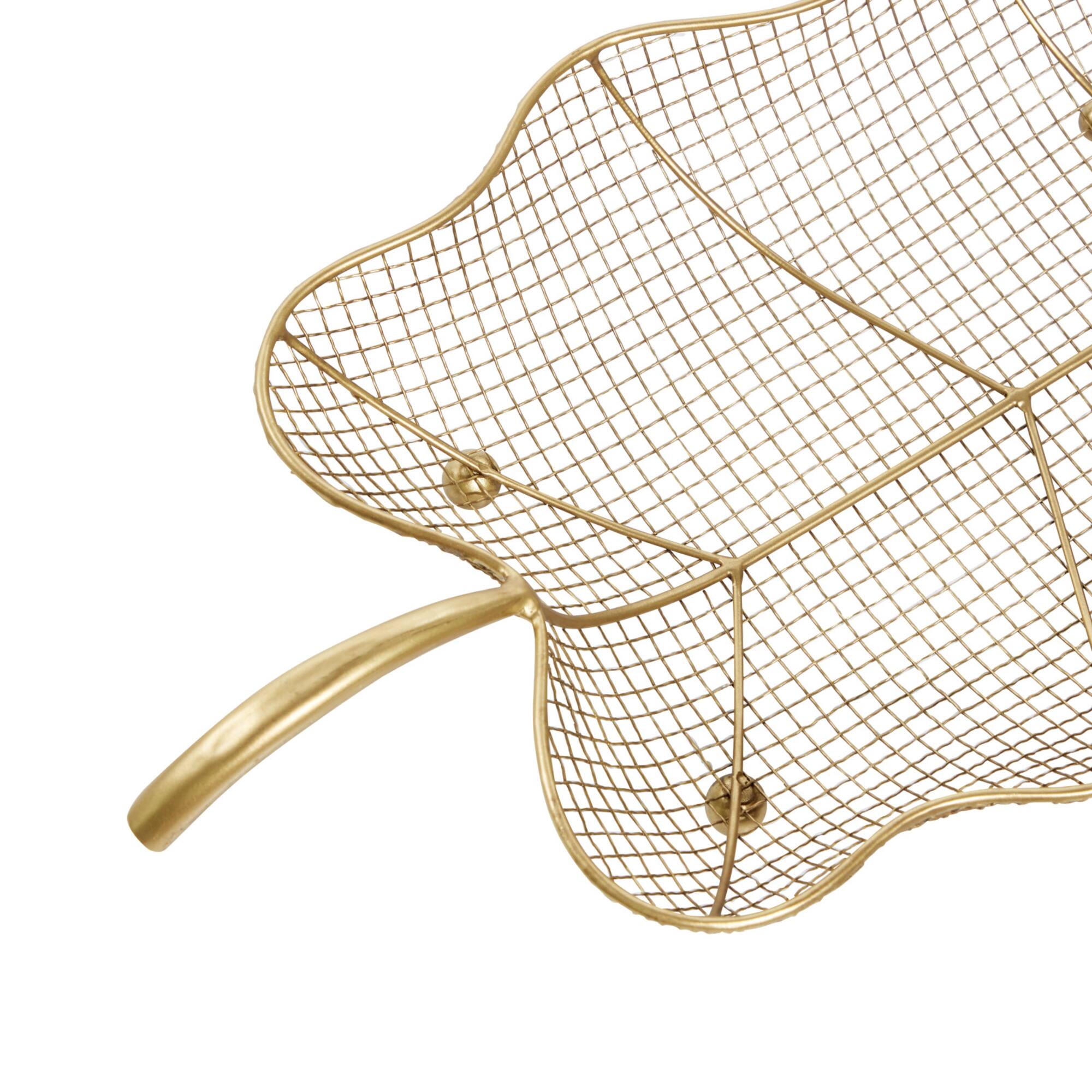 Set of 2" Gold Metal Traditional Tray 23", 19"
